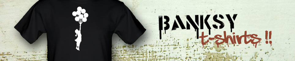 Banksy t-shirts from CharGrilled