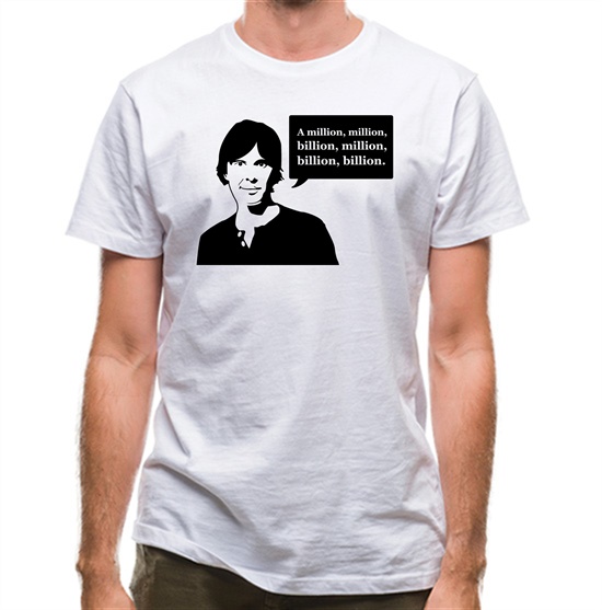 Brian Cox Million Billion t-shirts