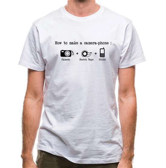 How To Make A Camera Phone t-shirts