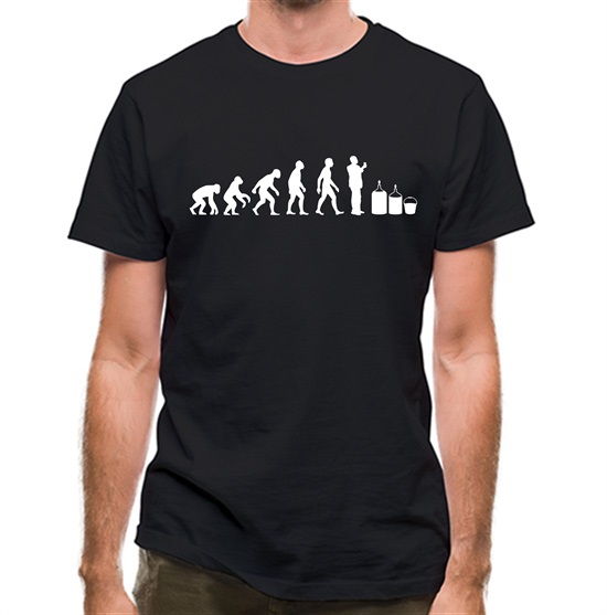 Evolution Of Man Homebrew t-shirts