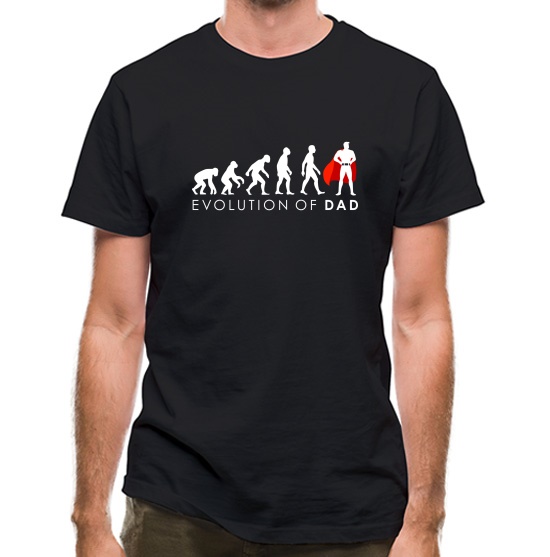 Evolution Of Dad t-shirts
