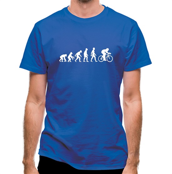 Evolution of Man Cycling t-shirts