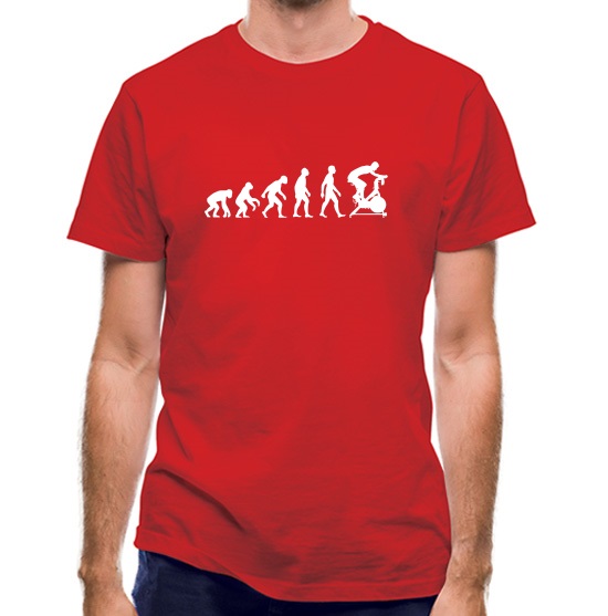 Evolution Of Man Spin t-shirts