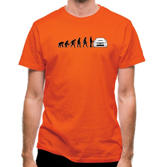 Evolution Of Man Subaru Impreza t-shirts