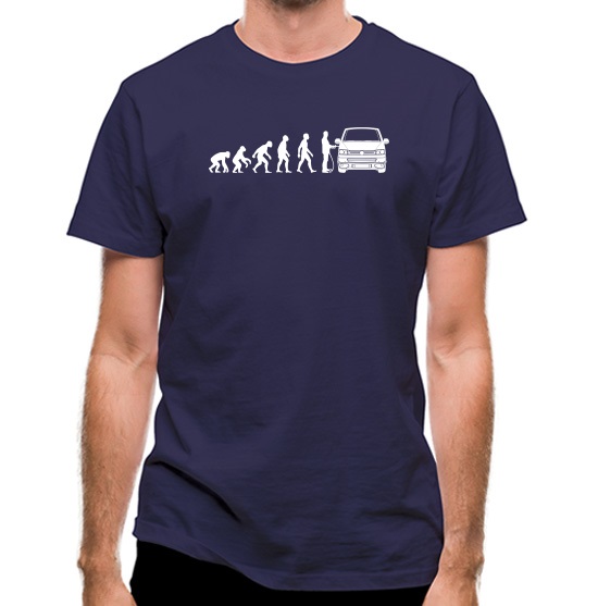 Evolution of Man T5 Campervan t-shirts