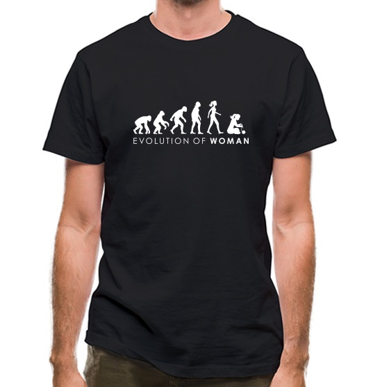 Evolution Of Woman Knitting t-shirts
