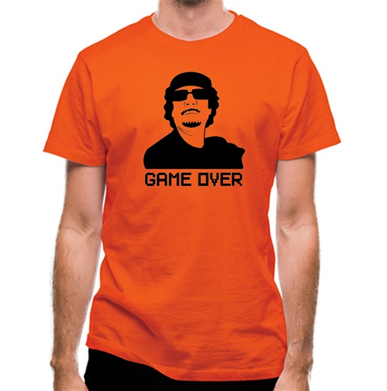 Game Over Gaddafi t-shirts