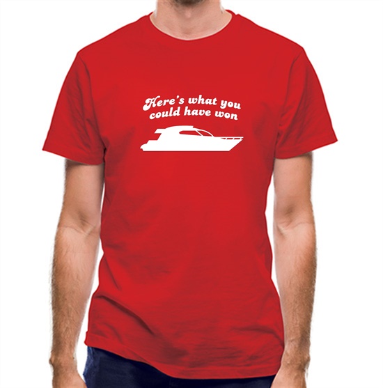 Here's What You Could Have Won t-shirts