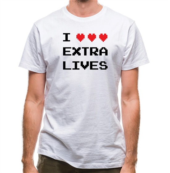 I Heart Extra Lives t-shirts