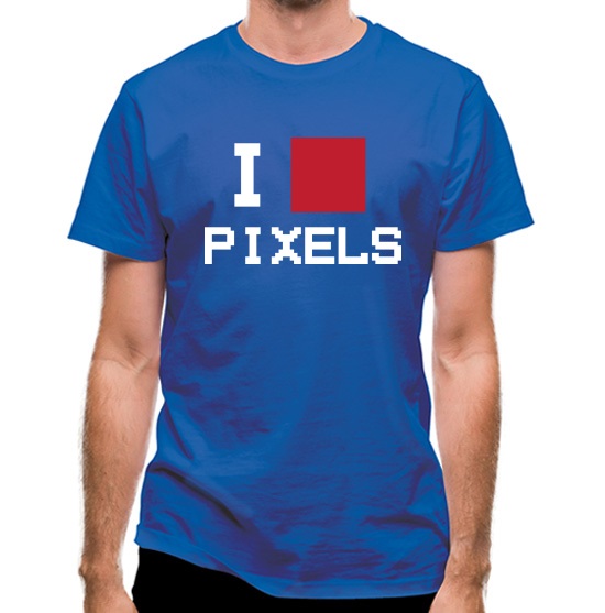 I Love Pixels t-shirts