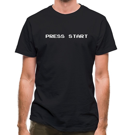 Press Start t-shirts