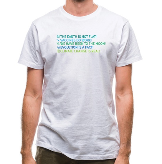 The Earth Is Not Flat t-shirts