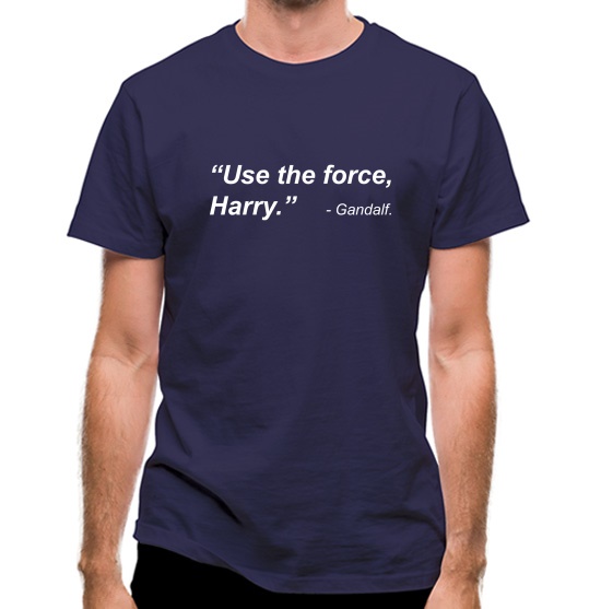 Use The Force Harry t-shirts