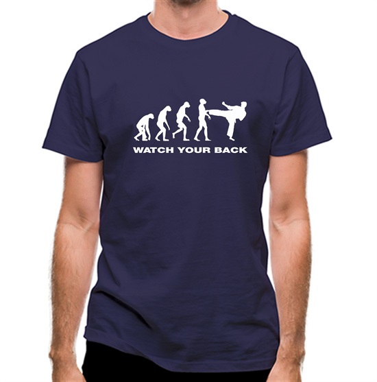 Watch Your Back Evolution t-shirts