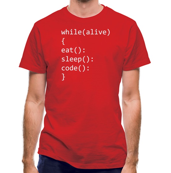 Eat, Sleep, Code t-shirts