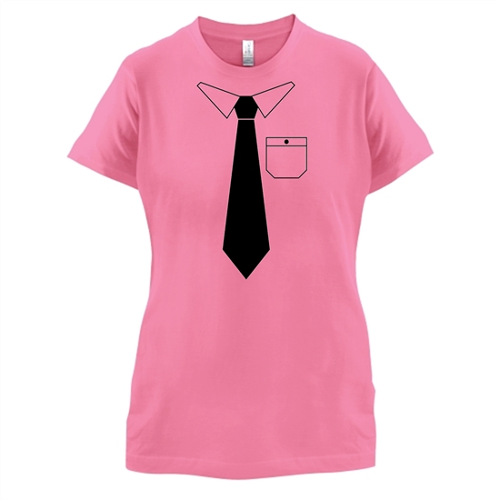 Shirt & Tie t-shirts for ladies