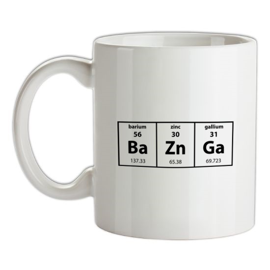Baznga Periodic Table t-shirts