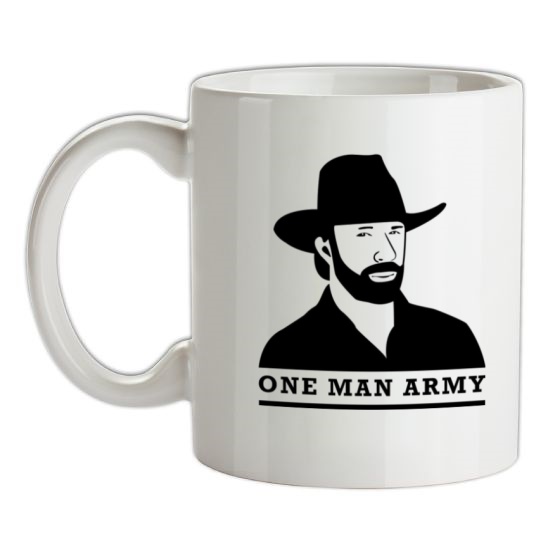 Chuck Norris One Man Army t-shirts