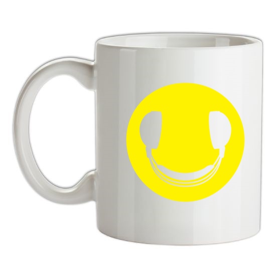 DJ Headphones Smiley Face t-shirts