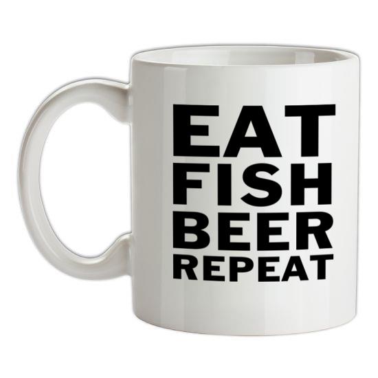 Eat Fish Beer Repeat t-shirts