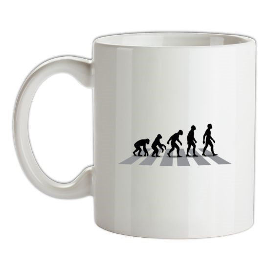 Evolution Of Man Abbey Road t-shirts
