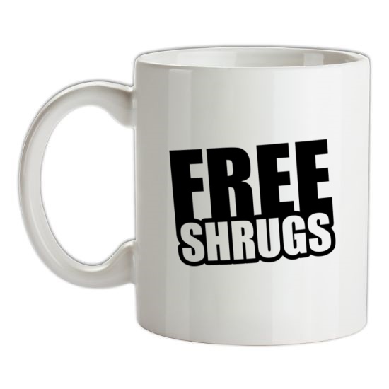Free Shrugs t-shirts