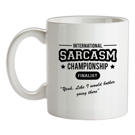 International Sarcasm Championship Finalist t-shirts