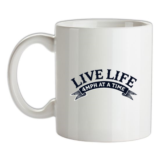Life life 4mph at a time canal narrow boat t-shirts