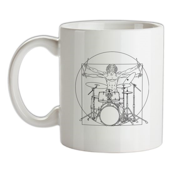 Vitruvian Drummer t-shirts