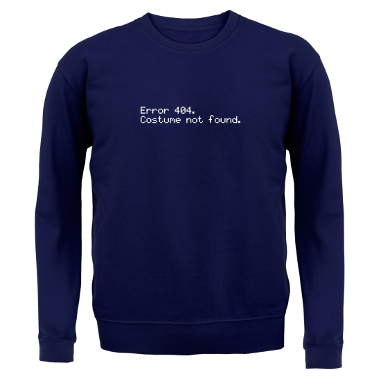 Error 404 Costume Not Found Jumpers