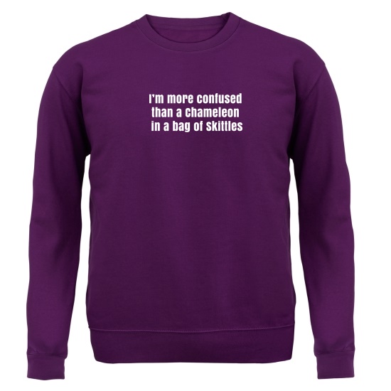 I'm More Confused Than A Chameleon In A Bag Of Skittles Jumpers