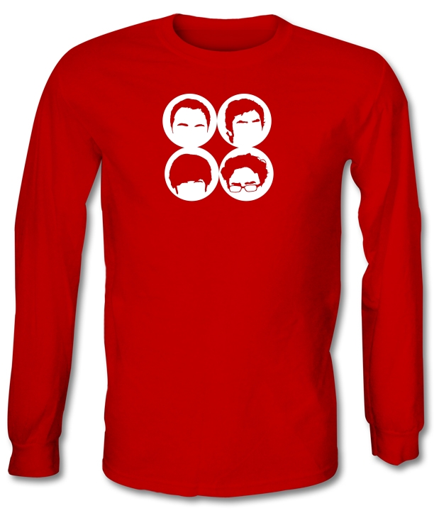 Big Bang Theory Silhouettes Long Sleeve T-Shirts