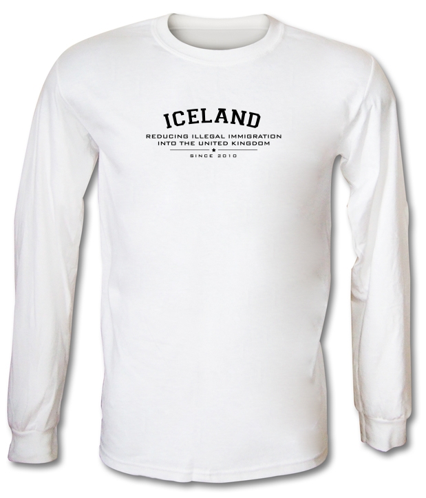 Iceland Reducing Illegal Immigration Since 2010 Long Sleeve T-Shirts