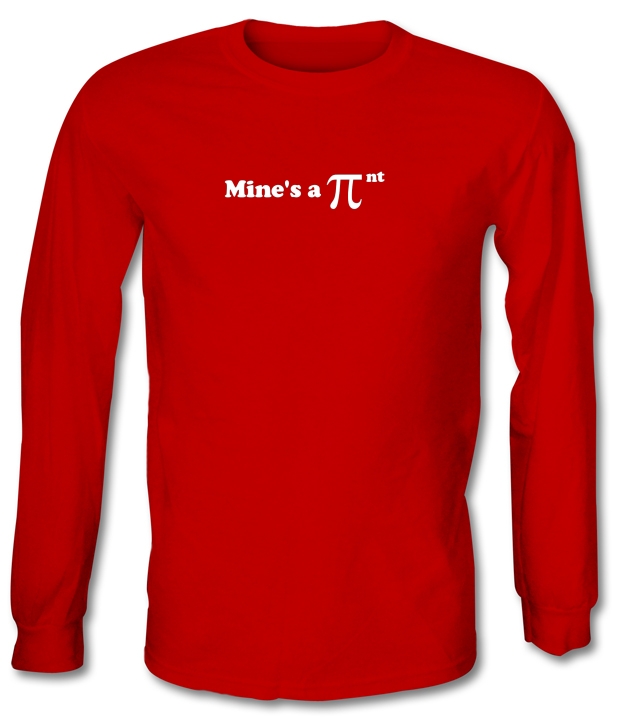 Mine's A Pint Geek Long Sleeve T-Shirts