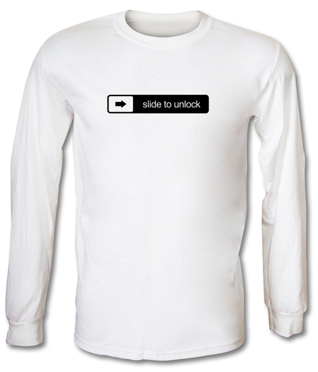 Slide To Unlock Long Sleeve T-Shirts