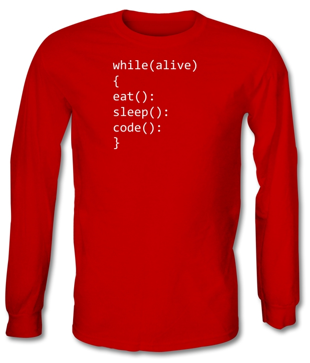 Eat, Sleep, Code Long Sleeve T-Shirts
