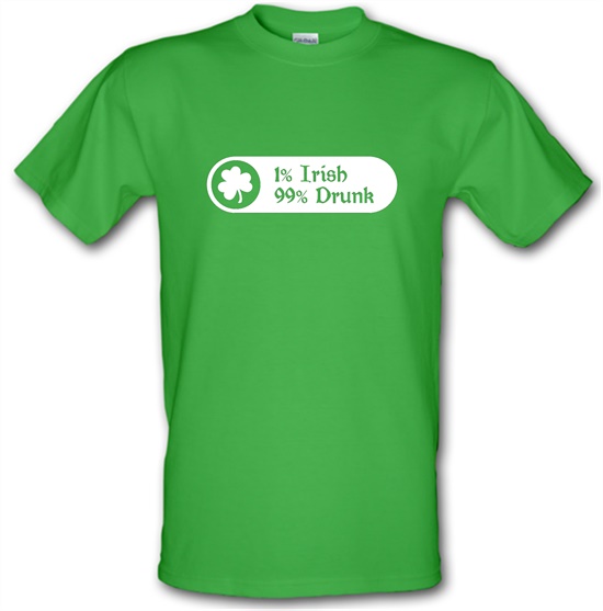 1% Irish 99% Drunk t-shirts