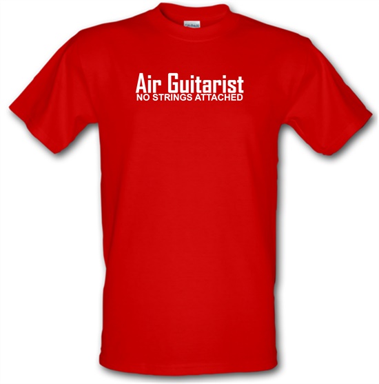 Air Guitarist - No Strings attached t-shirts