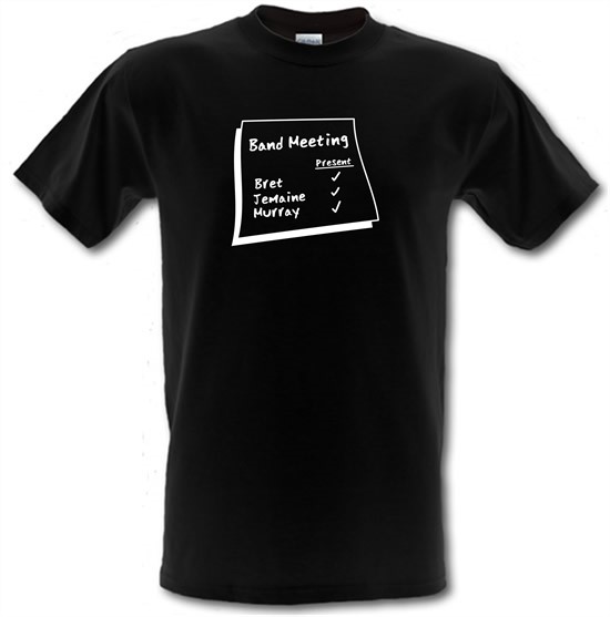 Band Meeting t-shirts