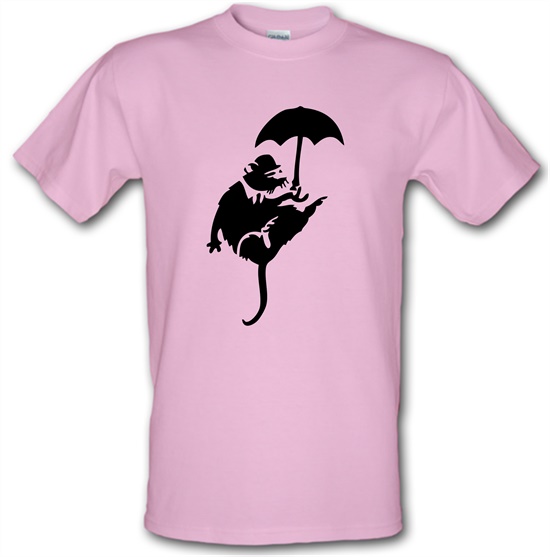 Banksy Flying Rat t-shirts