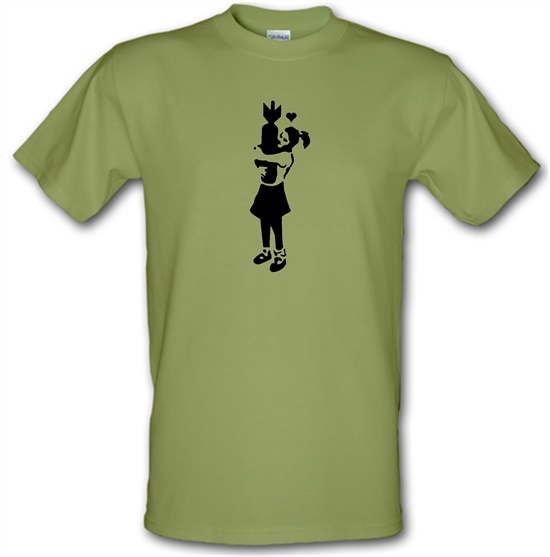 Banksy Girl With Bomb t-shirts
