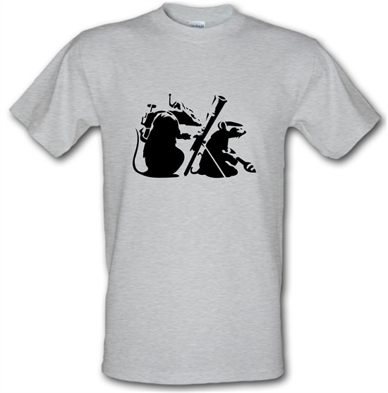 Banksy - guerilla rats t-shirts