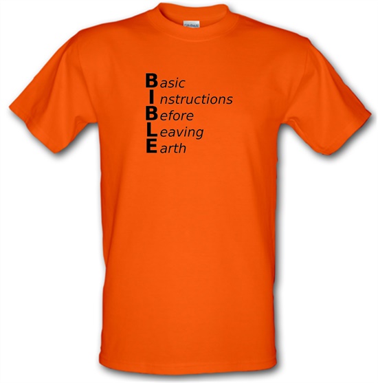 Basic Instructions Before Leaving Earth t-shirts