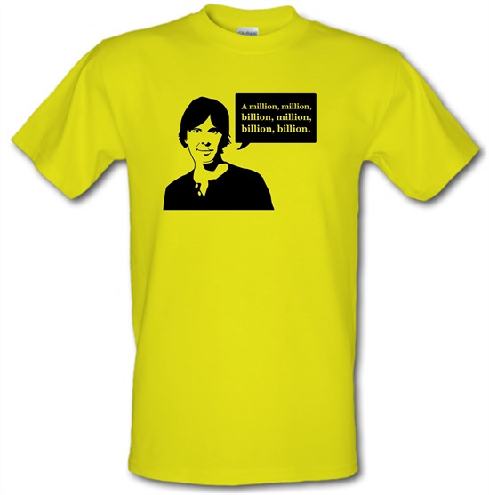 Brian Cox Million Billion t-shirts