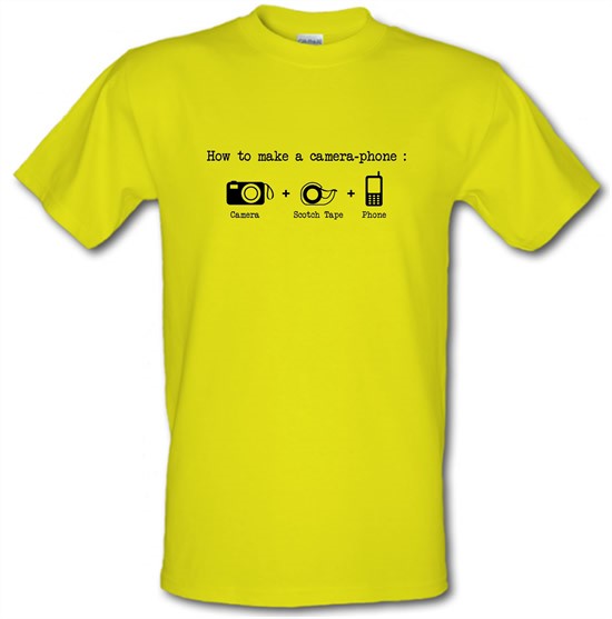 How To Make A Camera Phone t-shirts
