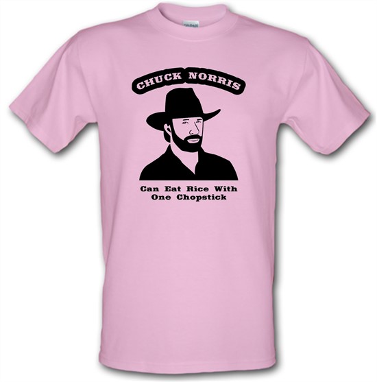 Chuck Norris Can Eat Rice With One Chopstick t-shirts