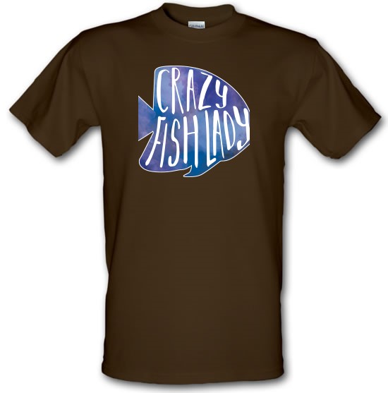 Crazy Fish Lady t-shirts
