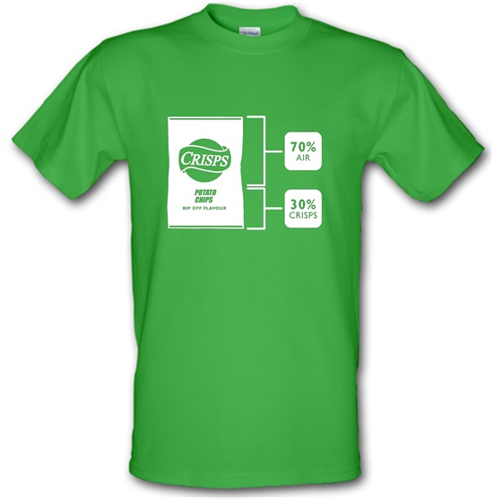 Crisps Rip Off Flavour t-shirts
