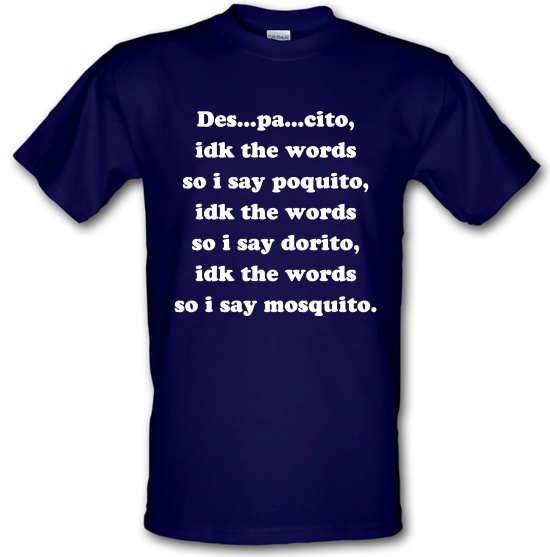 Despacito Song Lyrics t-shirts