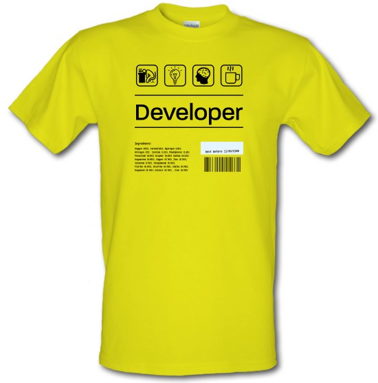 Developer Ingredients t-shirts